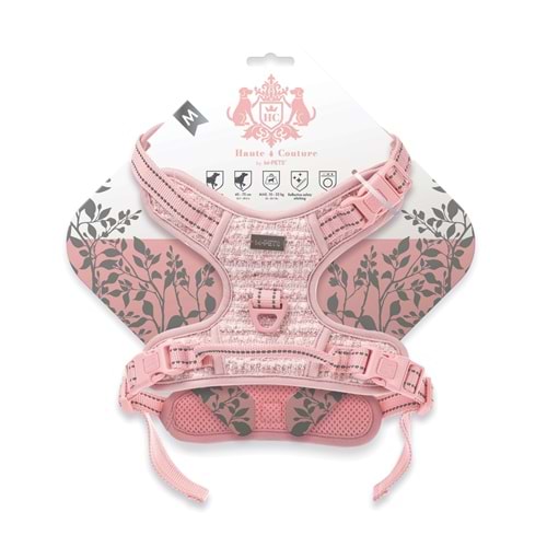 10864107 M-PETS HAUTE COUTURE KÖPEK GÖĞÜS TASMASI PİNK (M)