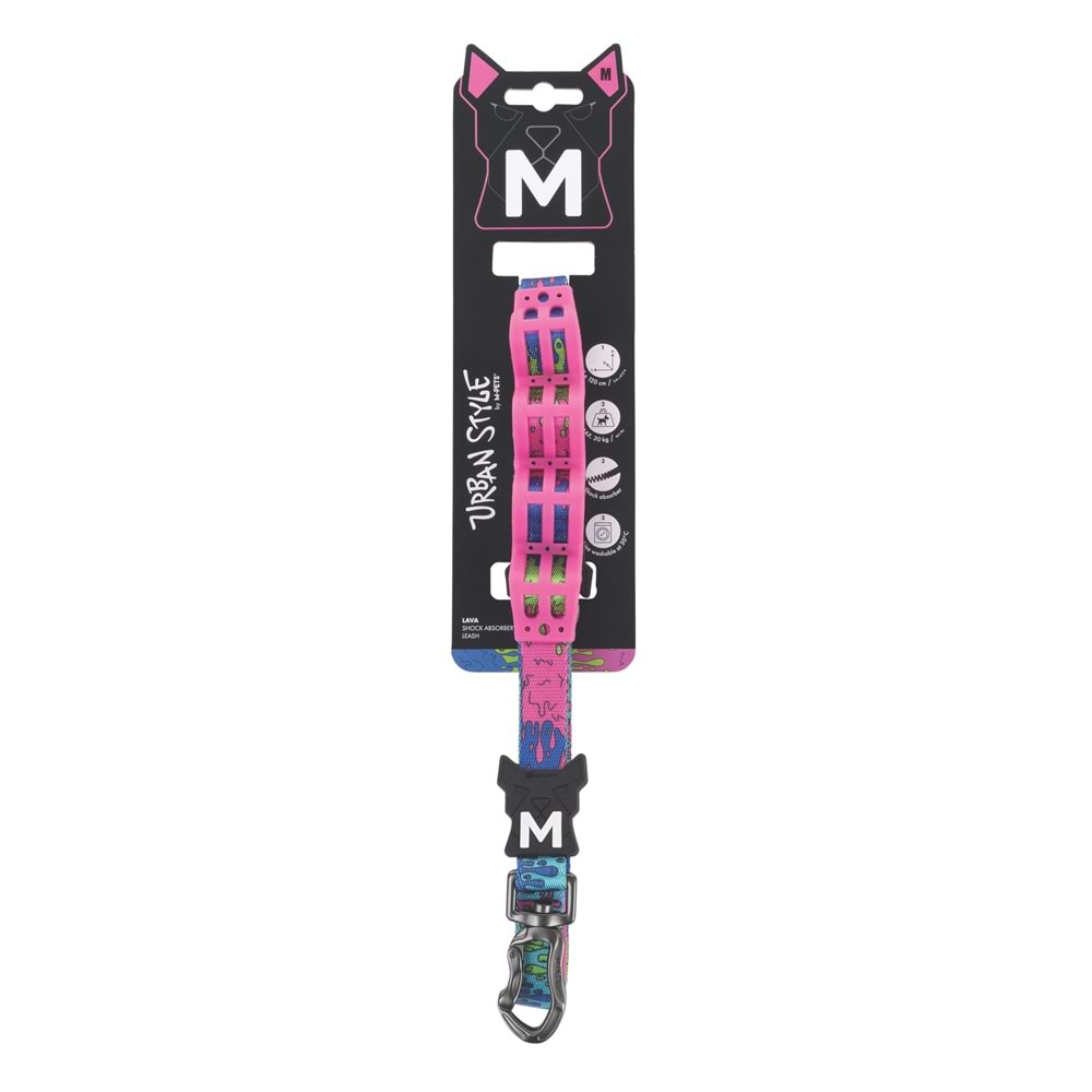 10864899 M-PETS URBAN STYLE LAVA ŞOK EMİCİ GEZDİRME TASMA (M)