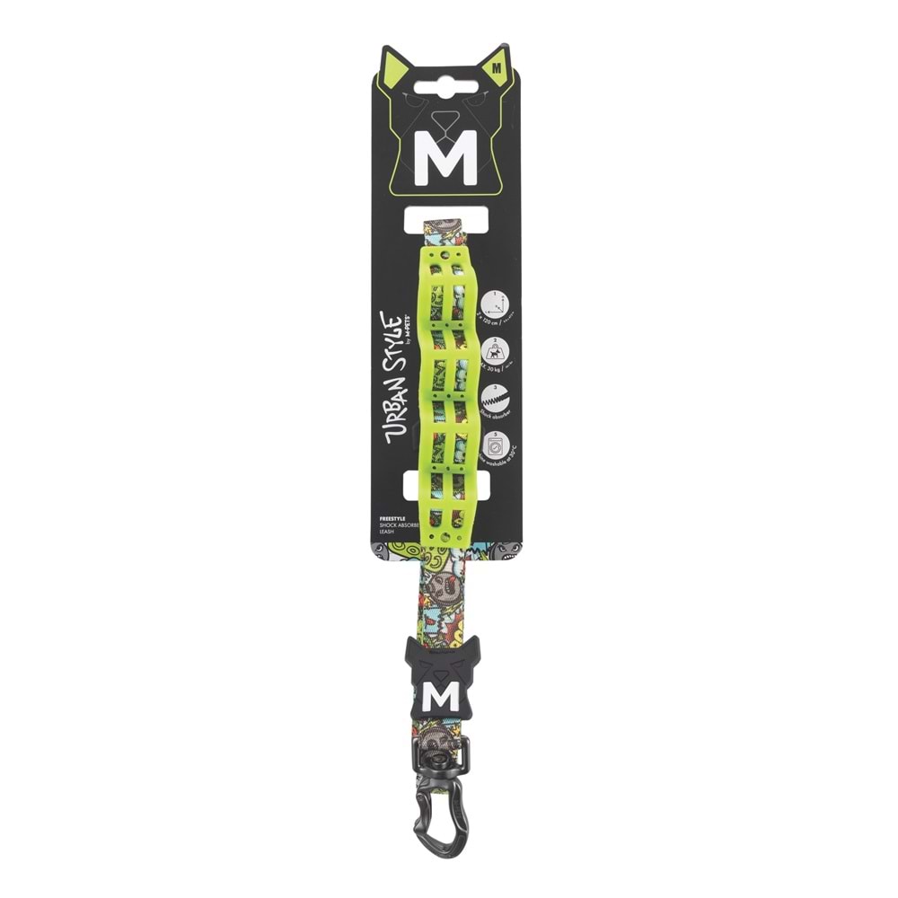 10865199 M-PETS URBAN STYLE FREESTYLE MULTİCOLOR ŞOK EMİCİ GEZDİRME TASMA (M)