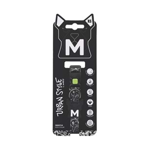 10866999 M-PETS URBAN STYLE FREESTYLE BLACK/WHİTE BOYUN TASMASI (XS)