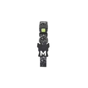 10867299 M-PETS URBAN STYLE FREESTYLE BLACK/WHİTE BOYUN TASMASI (L)