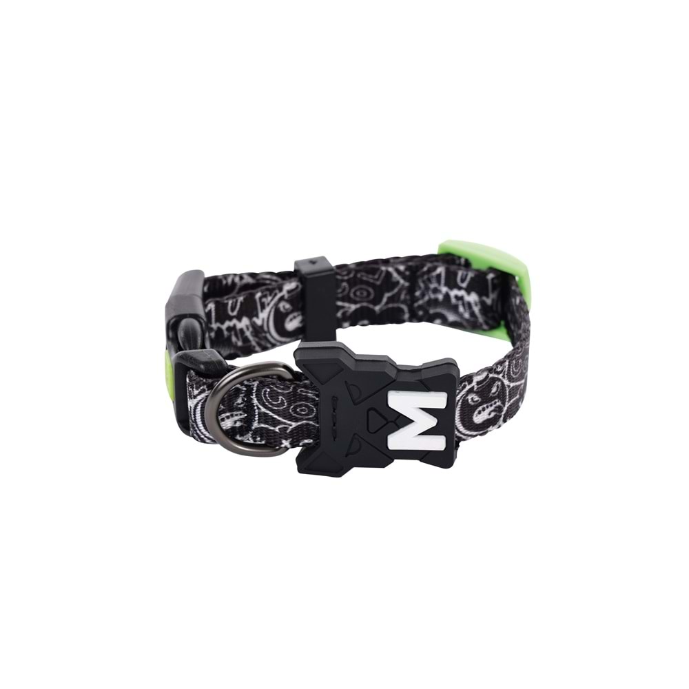 10867299 M-PETS URBAN STYLE FREESTYLE BLACK/WHİTE BOYUN TASMASI (L)