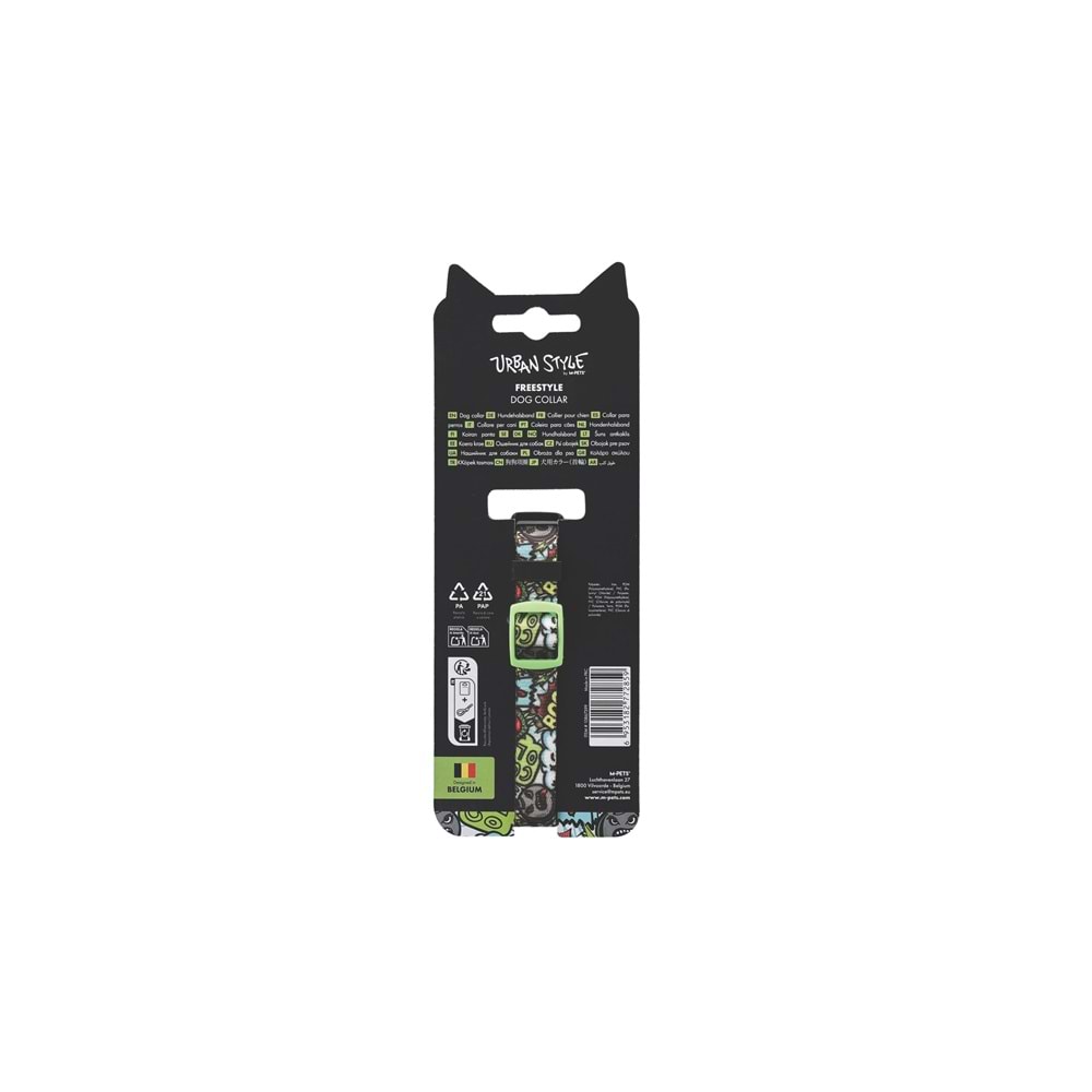 10867399 M-PETS URBAN STYLE FREESTYLE MULTİCOLOR BOYUN TASMASI (XS)