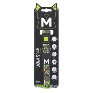 10867599 M-PETS URBAN STYLE FREESTYLE MULTİCOLOR BOYUN TASMASI (M)