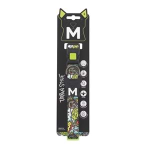 10867699 M-PETS URBAN STYLE FREESTYLE MULTİCOLOR BOYUN TASMASI (L)