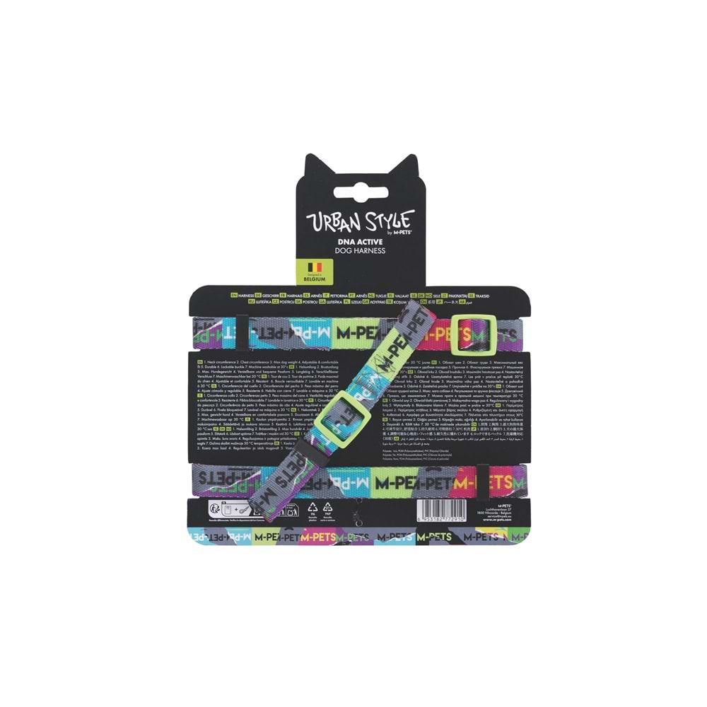 10867999 M-PETS URBAN STYLE DNA ACTİVE KÖPEK GÖĞÜS TASMASI (M)