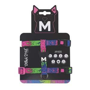 10868199 M-PETS URBAN STYLE LAVA ACTİVE KÖPEK GÖĞÜS TASMASI (XS)