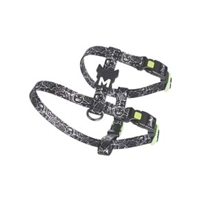 10869099 M-PETS URBAN STYLE BLACK/WHİTE ACTİVE KÖPEK GÖĞÜS TASMASI (S)