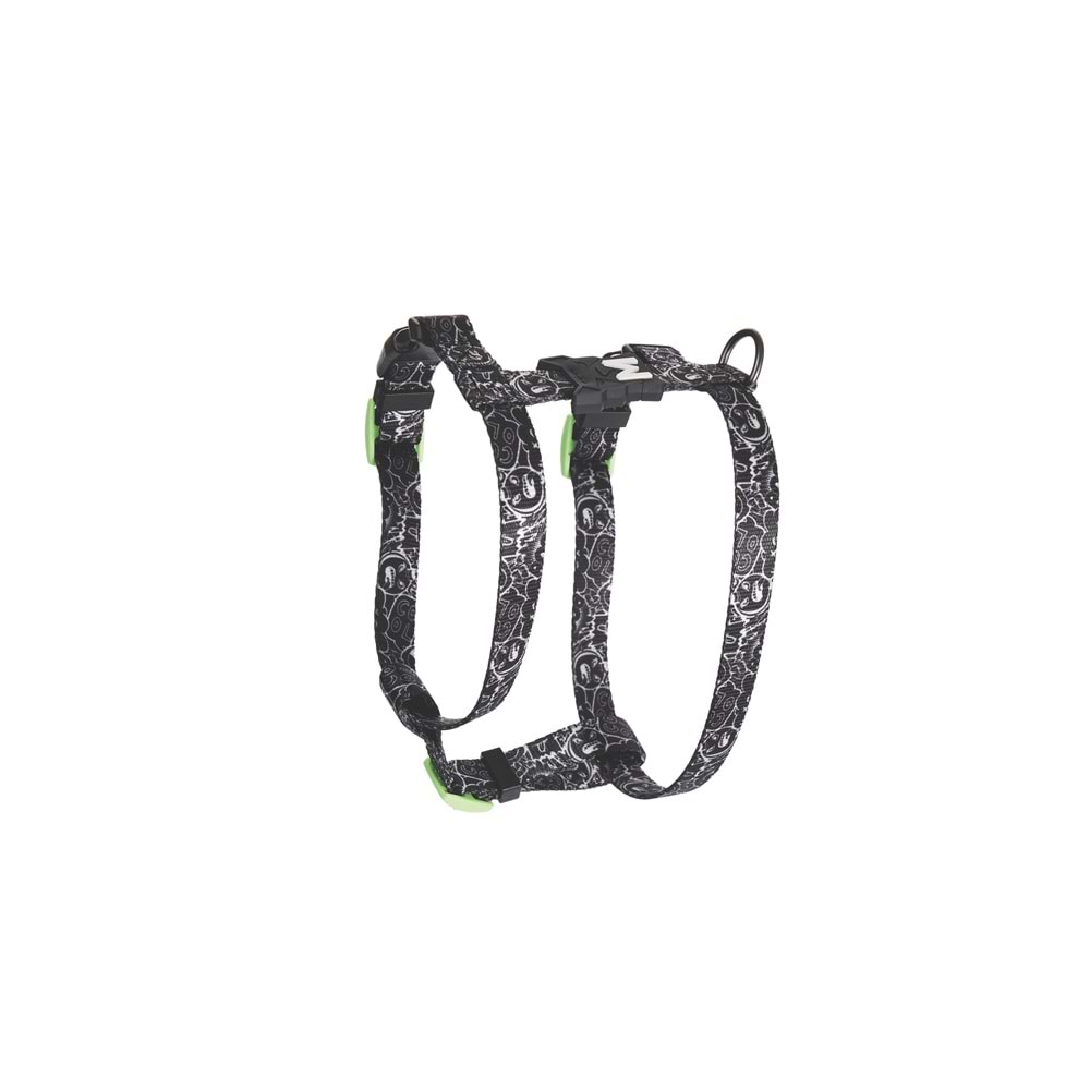 10869099 M-PETS URBAN STYLE BLACK/WHİTE ACTİVE KÖPEK GÖĞÜS TASMASI (S)