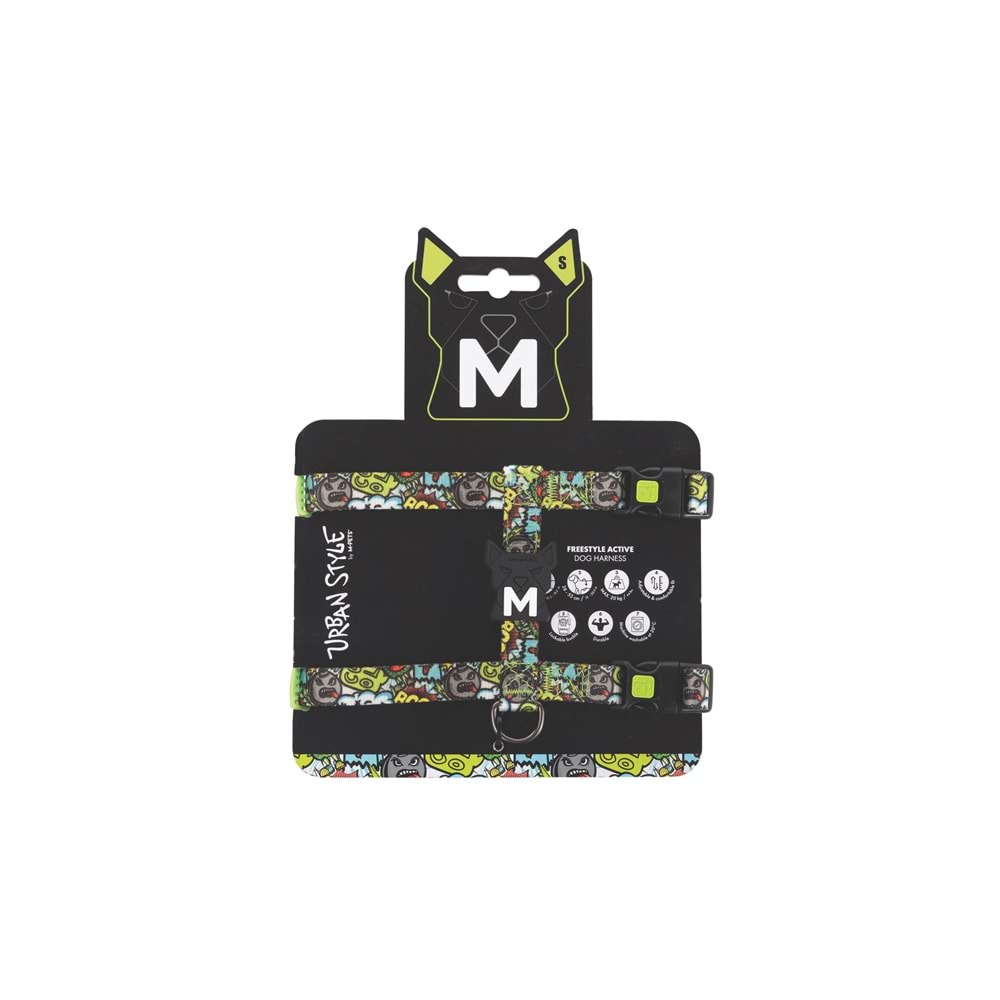 10869499 M-PETS URBAN STYLE MULTİCOLOR ACTİVE KÖPEK GÖĞÜS TASMASI (S)
