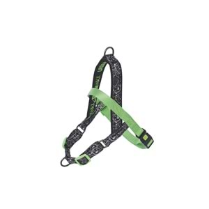 10870899 M-PETS URBAN STYLE BLACK/WHİTE NORWEGIAN KÖPEK GÖĞÜS TASMASI (L)