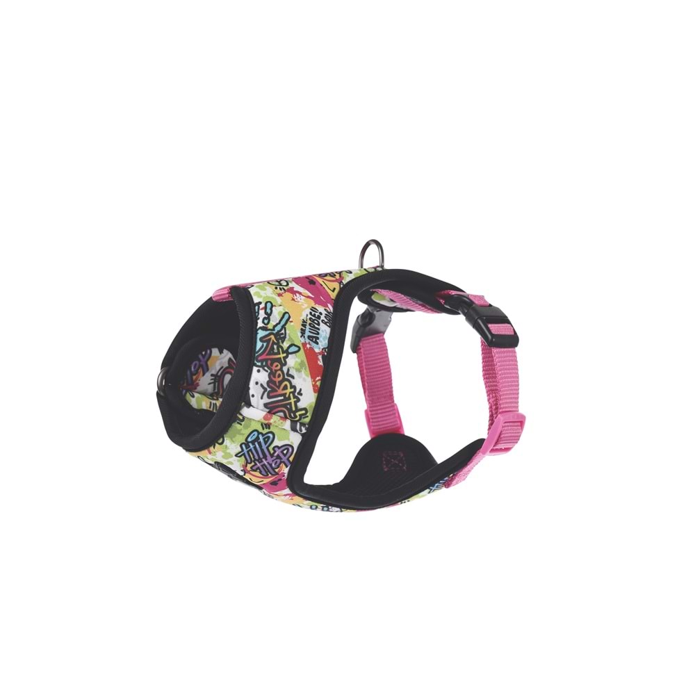 10872399 M-PETS URBAN STYLE GRAFFITI EASY FİT KÖPEK GÖĞÜS TASMASI (L)