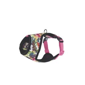 10872399 M-PETS URBAN STYLE GRAFFITI EASY FİT KÖPEK GÖĞÜS TASMASI (L)
