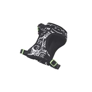 10872799 M-PETS URBAN STYLE BLACK/WHİTE EASY FİT KÖPEK GÖĞÜS TASMASI (L)
