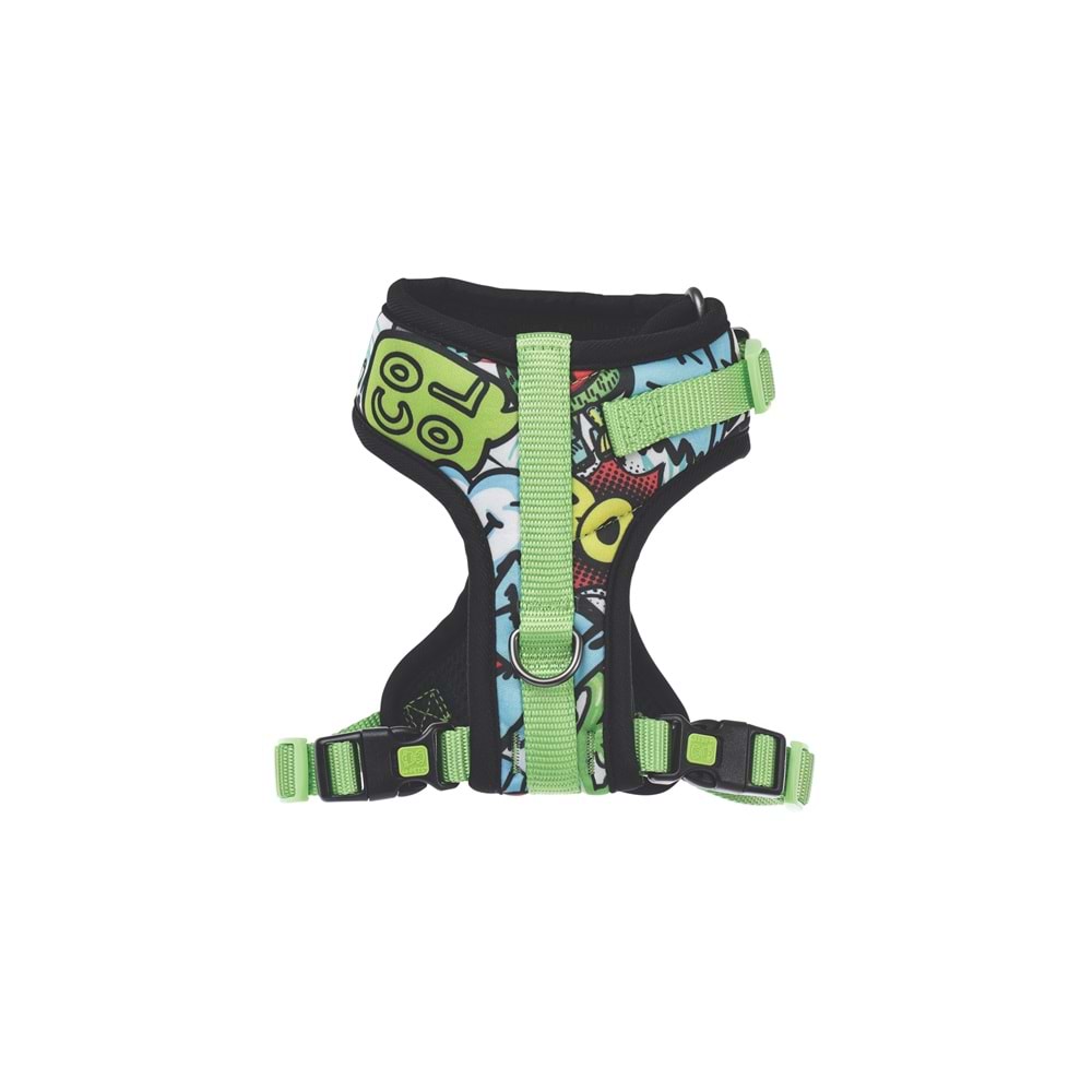 10872999 M-PETS URBAN STYLE MULTİCOLOR EASY FİT KÖPEK GÖĞÜS TASMASI (S)