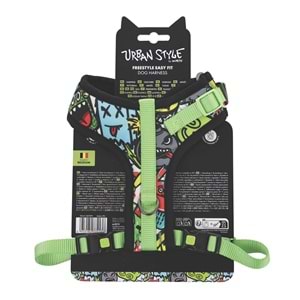 10872999 M-PETS URBAN STYLE MULTİCOLOR EASY FİT KÖPEK GÖĞÜS TASMASI (S)