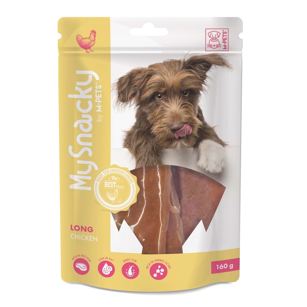 19011715 M-PETS MY SNACKY LONG CHICKEN KÖPEK ÖDÜLÜ 160GR