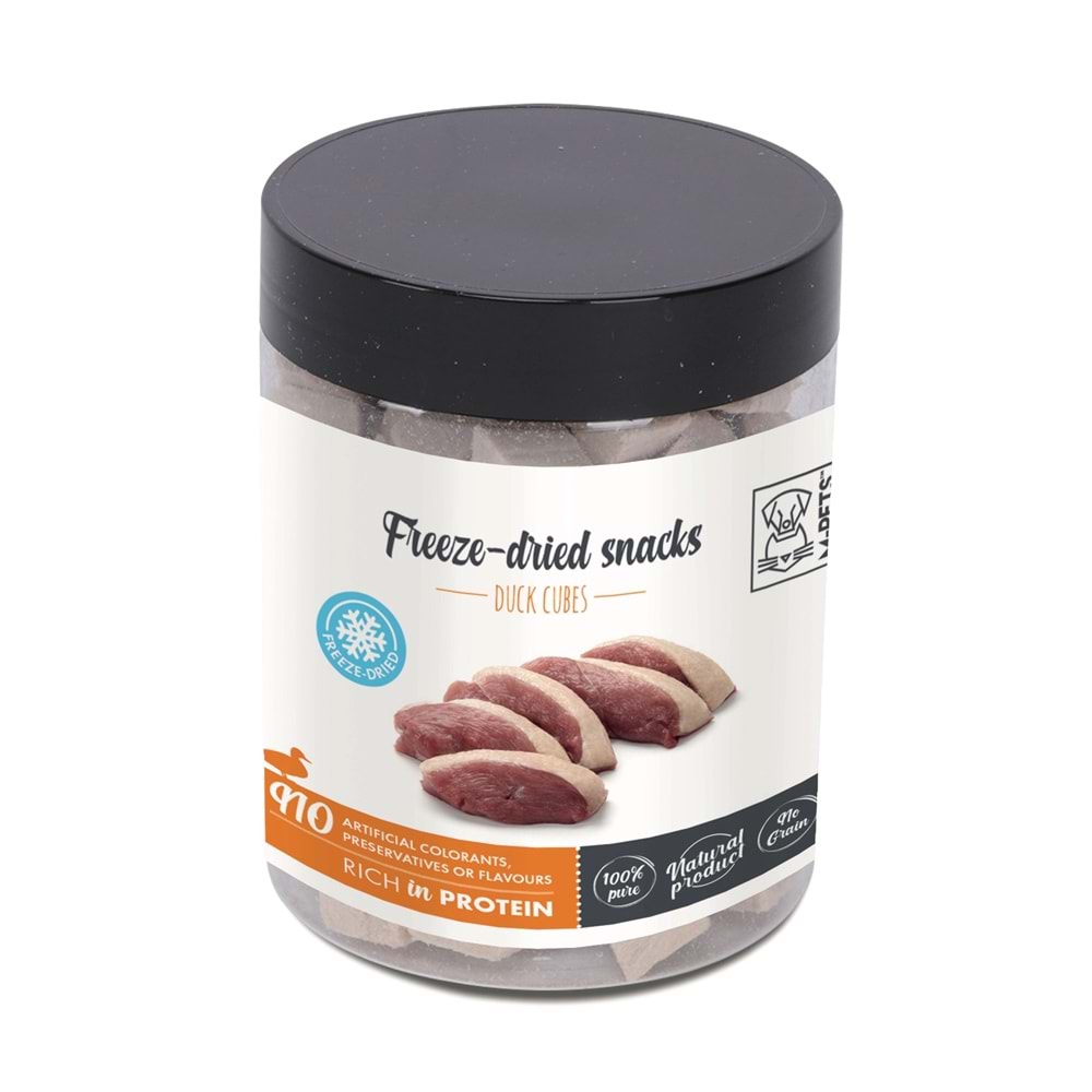 19028399 M-PETS FREEZE DRİED KURUTULMUŞ %100 ÖRDEK KÜPLERİ KÖPEK ÖDÜLÜ 30GR