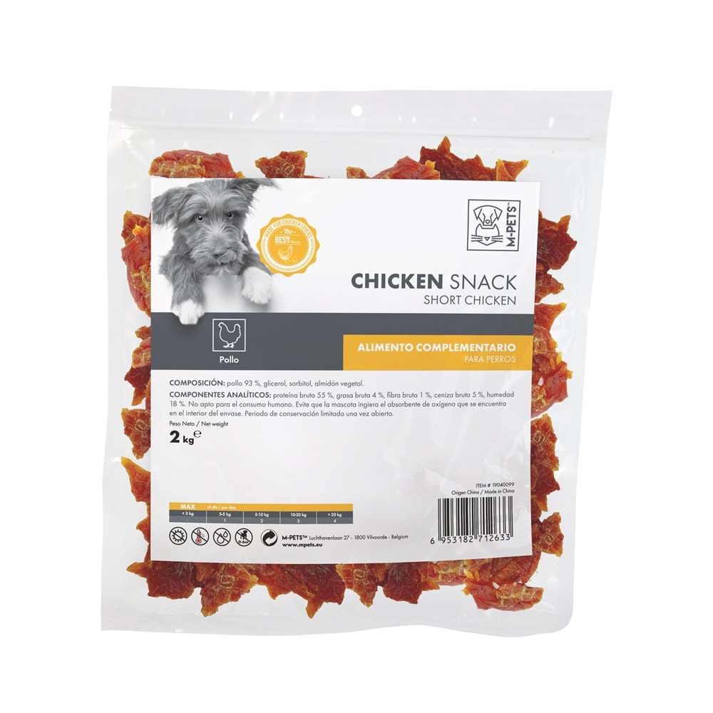 19040099 M-PETS BITE DELIGHT BITE SHORT CHICKEN KÖPEK ÖDÜLÜ 2KG