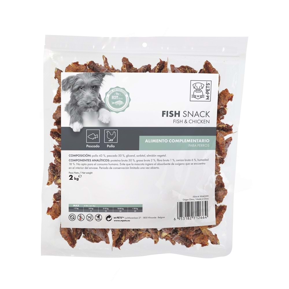 19040399 M-PETS BITE DELIGHT FISH & CHICKEN KÖPEK ÖDÜLÜ 2KG