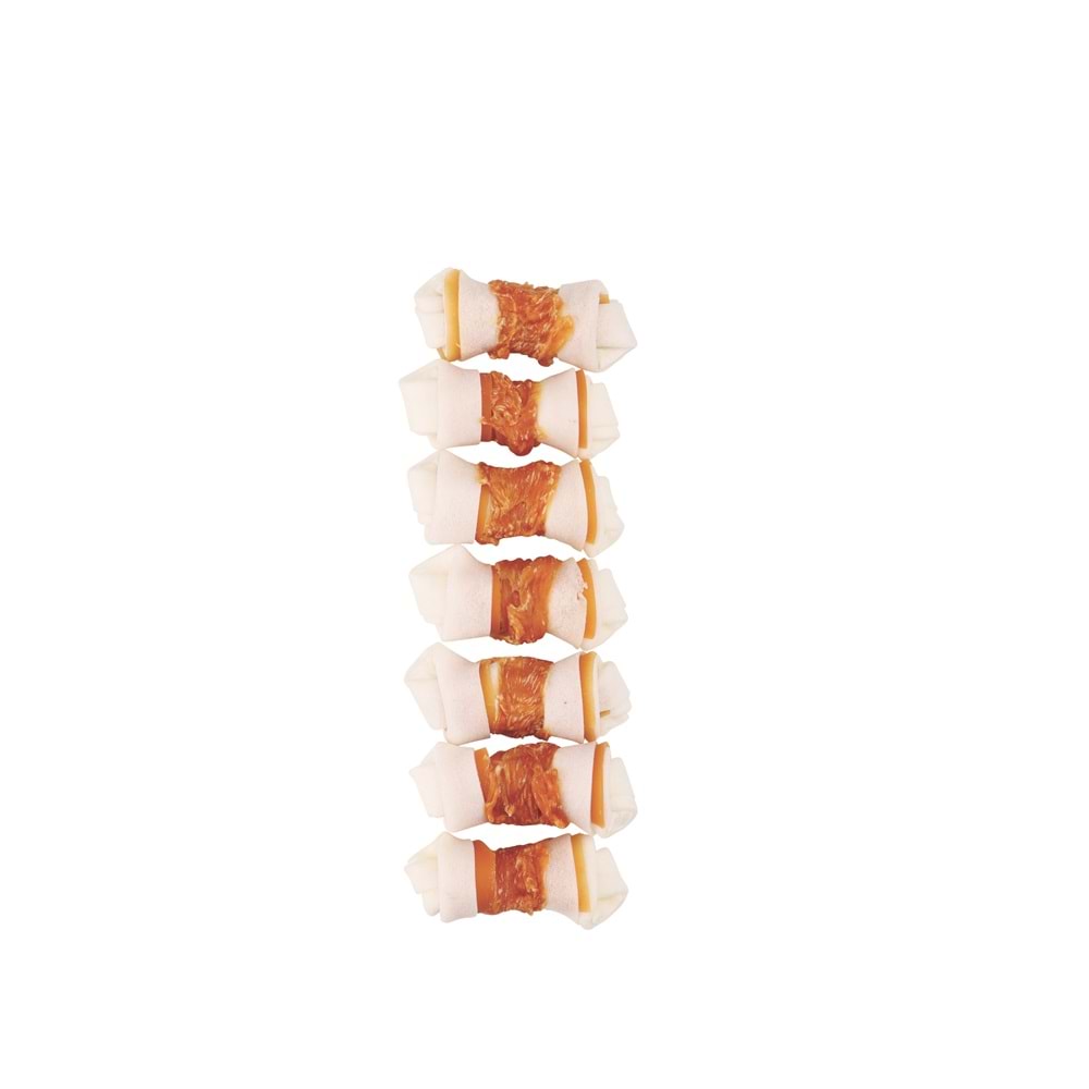19045299 M-PETS TRUSTY EXTRA CHICKEN DÜĞÜMLÜ KEMİK 7Lİ 105GR/6,4CM