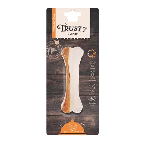19046999 M-PETS TRUSTY CHICKEN PRESS KEMİK 55GR/12,7CM
