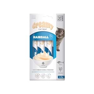 19049699 M-PETS HAIRBALL FONKSİYONEL CREAMY KEDİ ÖDÜLÜ 4X15GR