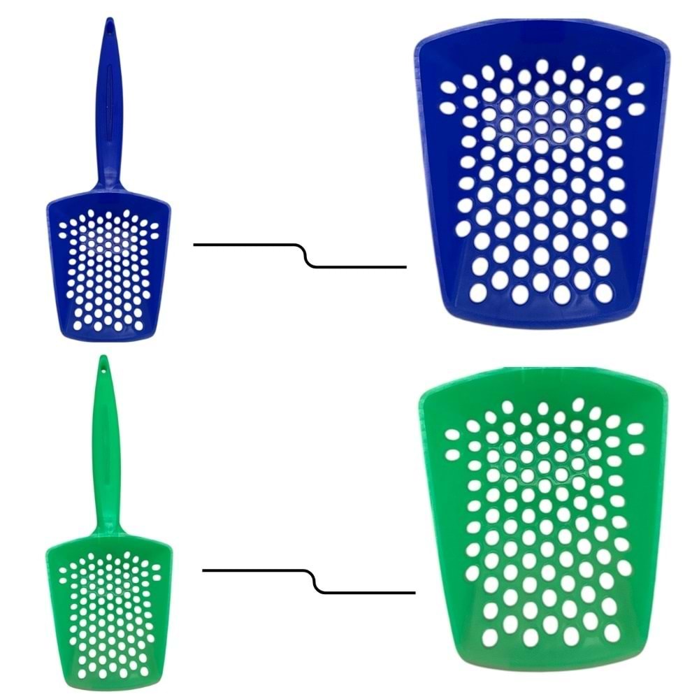 201624 CATLİFE KEDİ KUMU KÜREK BÜYÜK ELEKLİ 6LI PAKET