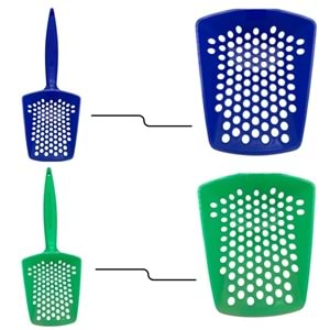 201624 CATLİFE KEDİ KUMU KÜREK BÜYÜK ELEKLİ 6LI PAKET