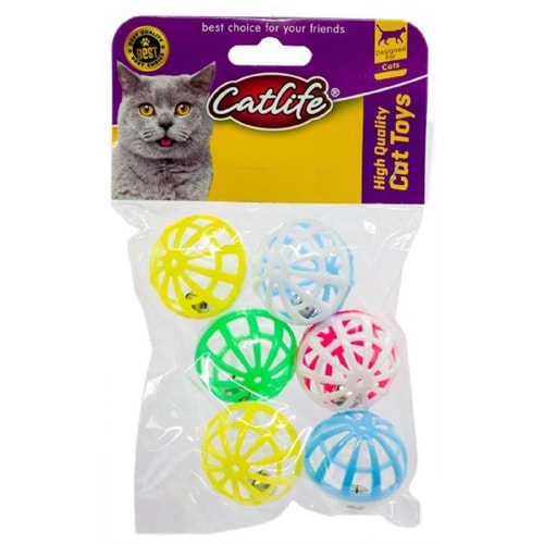 202467-CATLİFE ZİLLİ KEDİ OYUNCAĞI 6LI PAKET
