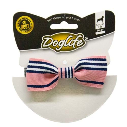 202487-DOGLİFE KÖPEKLER İÇİN BOYUN TASMASI PAPYONLU ve ZİLLİ (S)