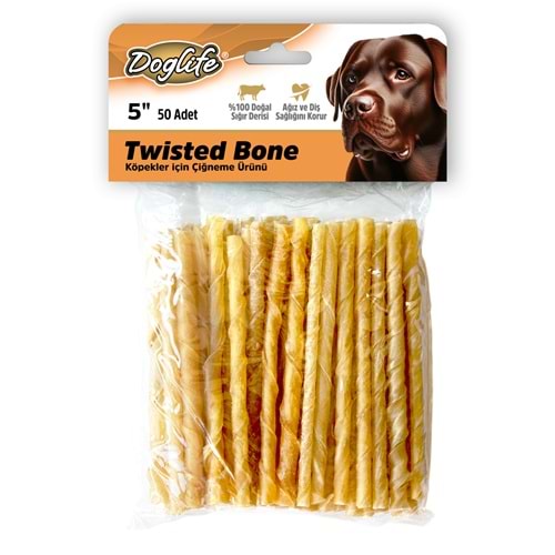 202707-DOGLİFE BURGU ÇUBUK NATUREL 5-6GR/AD. 50Lİ