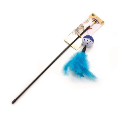 203033-CATLİFE KEDİLER İÇİN TOPLU TÜYLÜ ZİLLİ OLTA