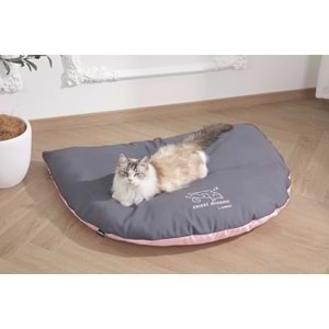20304399 M-PETS SWEET DREAMS ÜÇGEN YATAK PİNK/GREY