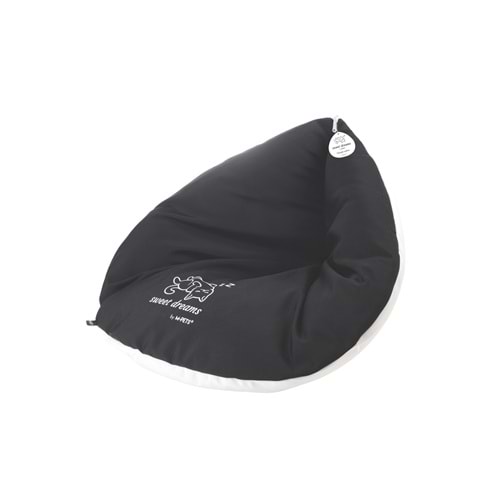 20304499 M-PETS SWEET DREAMS ÜÇGEN YATAK BLACK/WHİTE