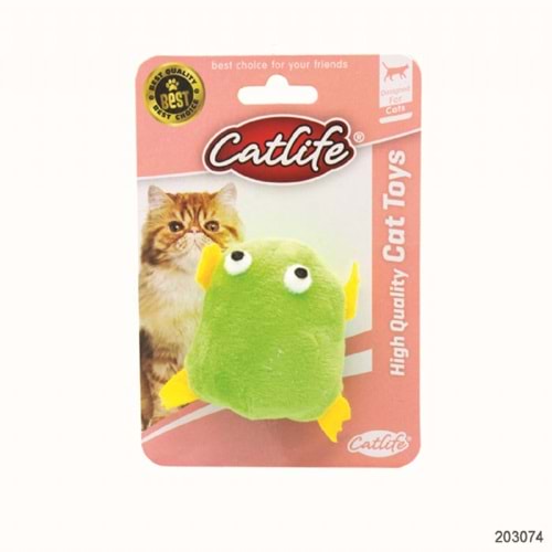 203074-CATLİFE KEDİLER İÇİN TİTREŞİMLİ KURBAĞA OYUNCAK