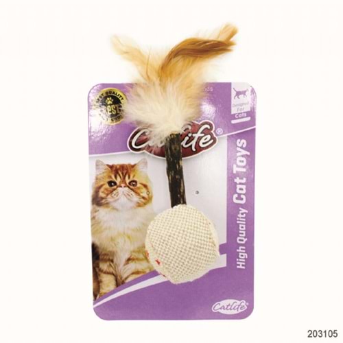203105-CATLİFE KEDİLER İÇİN TÜYLÜ HACIYATMAZ OYUNCAK
