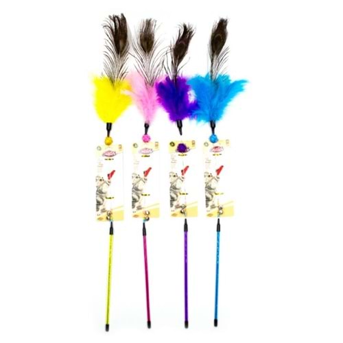 203581-CATLİFE KEDİLER İÇİN OYUNCAK OLTA ZİLLİ 72CM