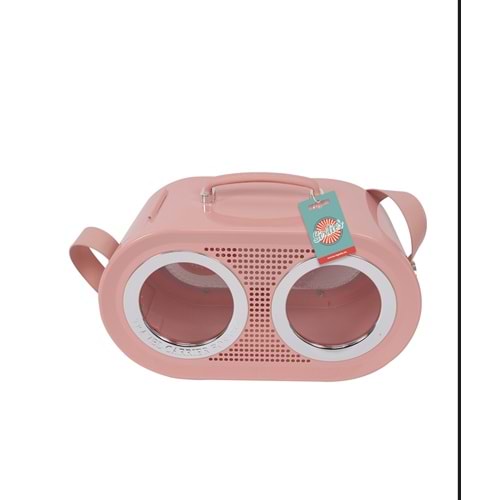 20401799 M-PETS SIXTIES RADIO TAŞIMA ÇANTASI PİNK 50X23X31CM