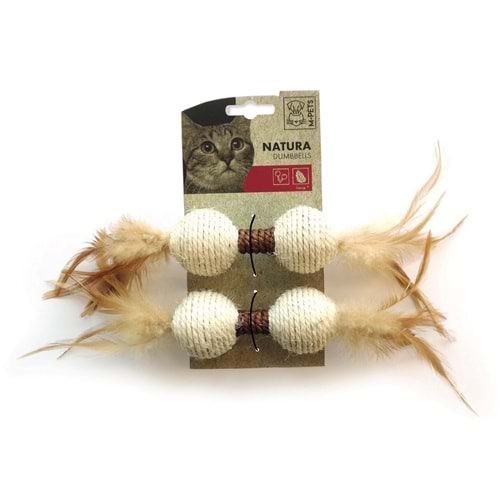 20601199 M-PETS NATURA DUMBBELLS KEDİ OYUNCAĞI MİX COLOR