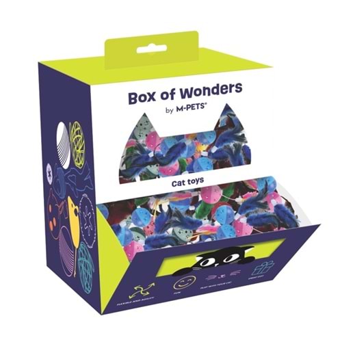 20603099 M-PETS WONDERS BELL BALL KEDİ OYUNCAĞI 60LI DISPLAY