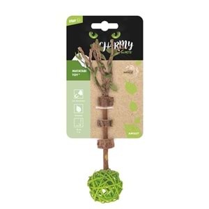 20640399 M-PETS CHARMY AMULET MATATABİ KEDİ OYUNCAĞI GREEN