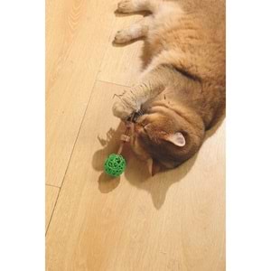 20640399 M-PETS CHARMY AMULET MATATABİ KEDİ OYUNCAĞI GREEN