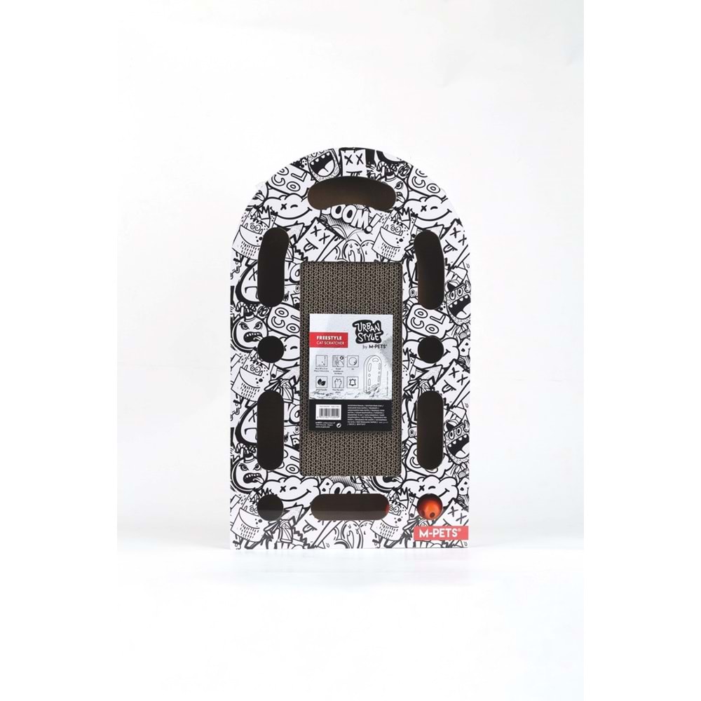 20641899 M-PETS URBAN STYLE FREESTYLE KARTON TIRMALAMA BLACK/WHİTE