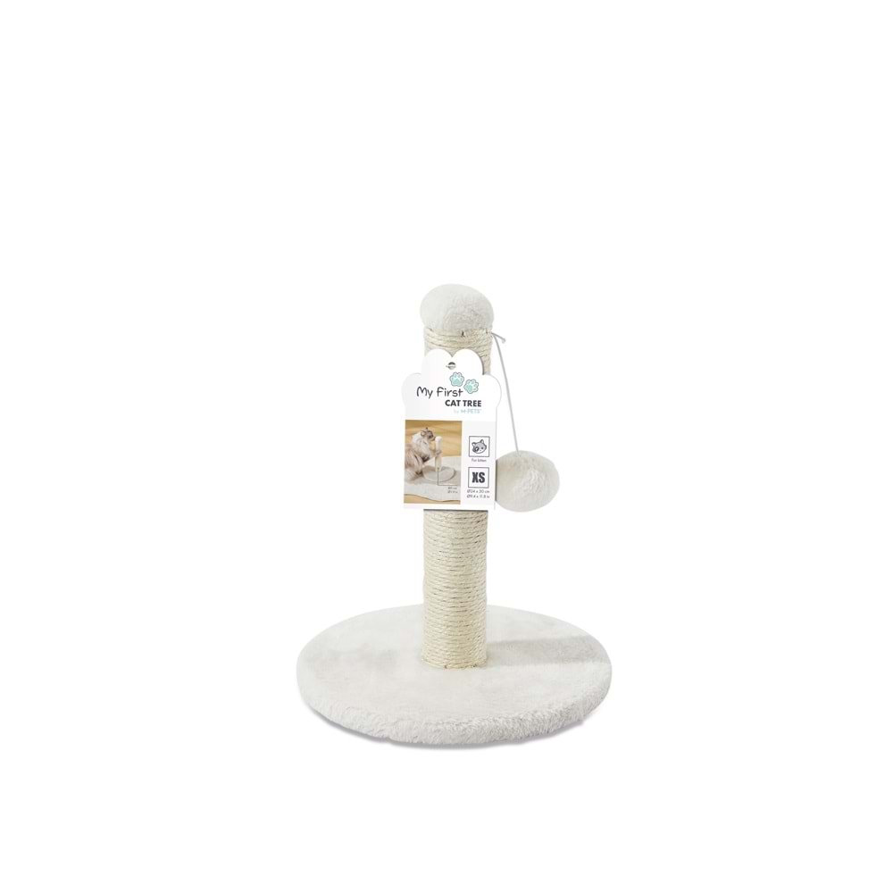20643399 M-PETS MY FIRST KEDİ TIRMALAMA PONPONLU WHİTE