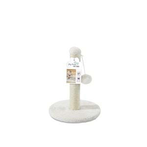 20643399 M-PETS MY FIRST KEDİ TIRMALAMA PONPONLU WHİTE
