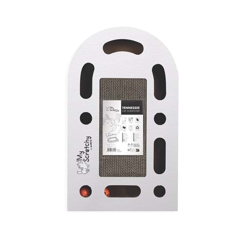 20644899 M-PETS MY SCRATCHY TENNEESSEE KARTON TIRMALAMA WHİTE