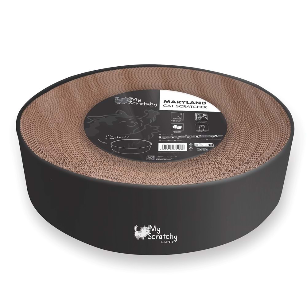 20645799 M-PETS MY SCRATCHY MARYLAND KARTON TIRMALAMA BLACK