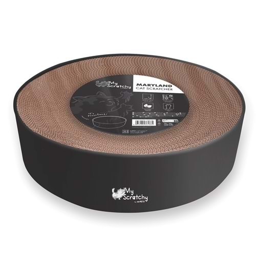 20645799 M-PETS MY SCRATCHY MARYLAND KARTON TIRMALAMA BLACK