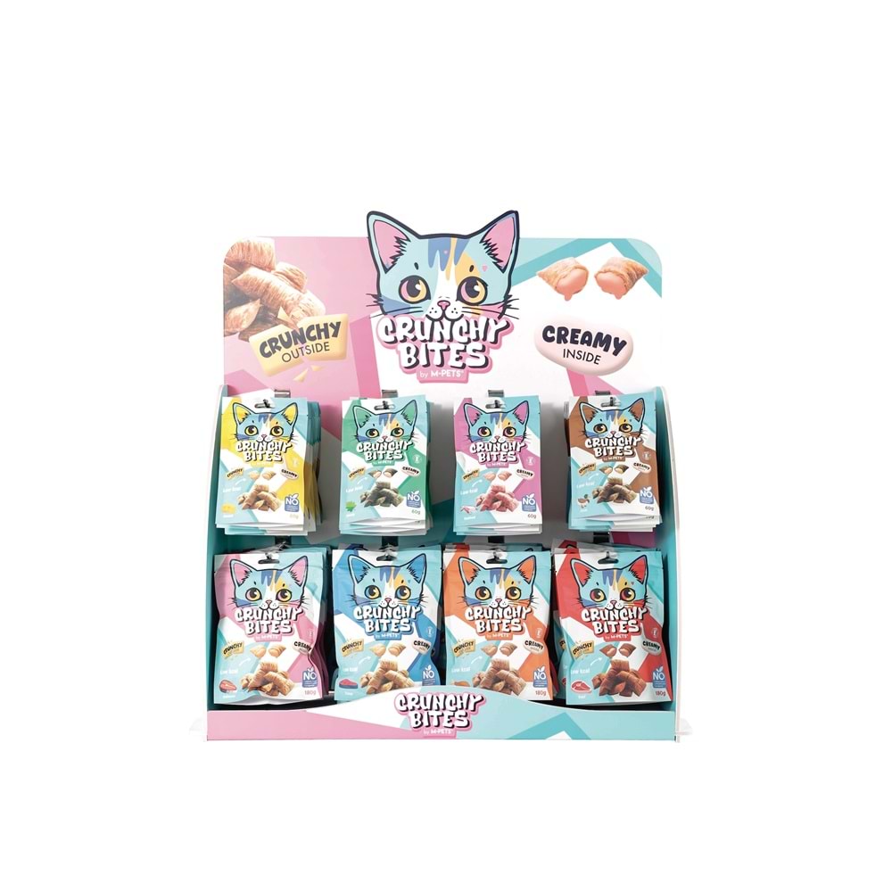 20646199 M-PETS CRUNCHY BITES TAVUKLU KEDİ ÖDÜLÜ 60GR
